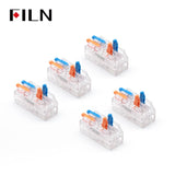 1/5/10 PCS 2 In 2 Out Indicator Light Quick Connector, Compact Splitter Cable Connector, Push-In Terminal Block