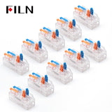 1/5/10 PCS 2 In 2 Out Indicator Light Quick Connector, Compact Splitter Cable Connector, Push-In Terminal Block