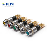 Voyants lumineux 12 V CC 10 mm étanches IP67 en métal pour montage sur panneau à LED FILN