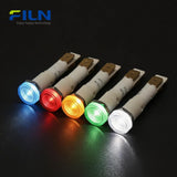 PA66 Plastic 24V LED Indicator Lamp 10mm Pin Terminal Screw Mount for Kitchen Equipment FILN