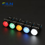 16mm PA66 Plastic 110V Indicator Light Round High Head 2-Pin Terminal FILN