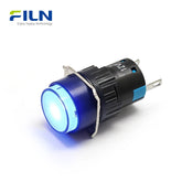 16mm PA66 Kunststoff 110V Anzeigeleuchte Rund Hoher Kopf 2-Pin-Klemme FILN