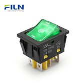 12 Volt Rocker Switches 30A ON-OFF-ON 6Pin KCD4 witch LED Light FILN