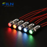 12V Kontrollleuchte 8mm LED Metall Einbaukopf IP67 für CNC-Panel FILN