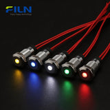 DC-Kontrollleuchte 8MM Wasserdichte LED-Signalleuchte für Schalttafeln FILN
