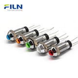 Voyant Jaune Tête Haute Borne à Broche 3-220V 8mm FLIN
