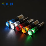 Lighting Indicators 8mm 12V 220V 2-Pin Terminal Snap-in Panel Mount for Industrial Control FILN