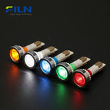 Plastic 12V Indicator Lamp 10mm PA66 Pin Terminal Screw Mount for Kitchen Equipment FILN