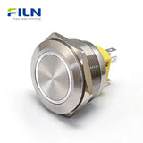 12V Push Button Switch Momentary 30mm Momentary/Latching Stainless Steel 5-Pin LED FILN