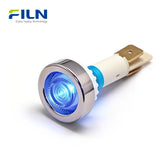 Plastic 12V Indicator Lamp 10mm PA66 Pin Terminal Screw Mount for Kitchen Equipment FILN