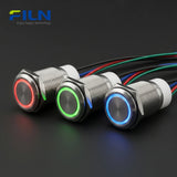 16 mm beleuchteter Drucktastenschalter aus Edelstahl, RGB-LED-Drucktastenschalter FILN