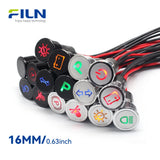 Dash Warning Indicator Light with Custom Symbols LED Light | FILN