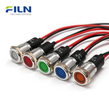 Voyant de signalisation avec fil, lampe témoin métallique LED étanche IP67 pour applications médicales et marines FILN