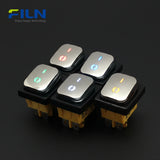 4 Pin Rocker Switch Stainless Steel Surface KCD4 Waterproof Rocker Switch CE Certified FILN Factory