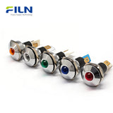 5V Panel Mount LED 22mm 220V High Head Pin Terminal Signal Light FILN