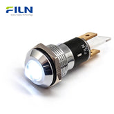 24V LED Panel Indicator Lights 16mm Metal High Head 2Pin Terminal FILN