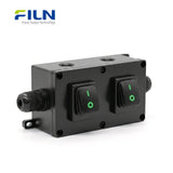 Waterproof Junction Box Outdoor KCD4 Rocker Switch 30A 4-Pin Screw Terminal FILN