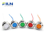 30mm LED Single Color Indicators 3V-380V Metal Flat Head Pre-wired Signal Lamp FILN