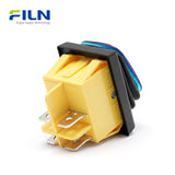12V Rocker Switches Transparent Plastic KCD4 Waterproof Rocker Switch 30x22mm 4-Pin DPST FILN