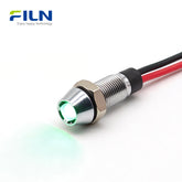Precision 6mm Metal Indicator Lamp - Concave Head & Ultra-Short Body Design