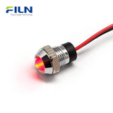 9 Volt LED-Leuchte 8mm Metallanzeige FL1M-08SW-4 IP65 Wasserdicht FILN