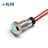 DC-Kontrollleuchte 8MM Wasserdichte LED-Signalleuchte für Schalttafeln FILN