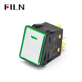 FILN 30A 250V Waterproof IP67 Black Silver Rocker Light Switch