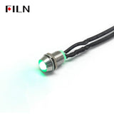 FILN 6MM Green LED Indicator Light MINI Indicating Lamp 12-24V