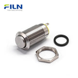 12mm Push Button Switch Mini Stainless Steel High Head Push Button Switch FILN