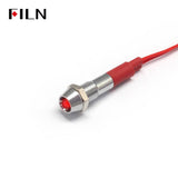 FILN 6MM 12Volt Anzeigeleuchte Konkaver Kopf Mini LED-Anzeigelampe Leuchten