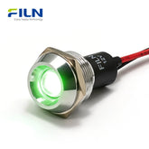 LED 조명 패널 12V 표시 22mm 오목 헤드 미리 연결된 신호등 FILN