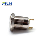 12mm 2 Pin Push Button Switch Stainless Steel Momentary/Latching FILN