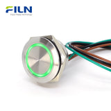 LED 링 및 와이어 커넥터가 있는 순간 스위치 푸시 버튼 초슬림 스위치 FILN