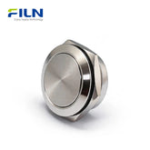 Interrupteur à bouton-poussoir ultra-mince course de fonctionnement 0,5 mm alliage de zinc momentané 22 mm 2 BROCHES FILN