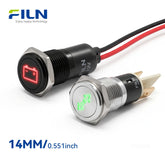 Universal Car Symbol LED Pilot Light Metal Dash Indicator Light | FILN