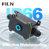 FILN 20A Waterproof Push Button Switch Box witch 19MM Metal Button Switch