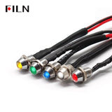 FILN 6MM Grüne LED-Kontrollleuchte MINI Anzeigelampe 12-24V