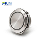 Big Push Button Switch 40mm Metal 5-Pin 3-220V Ring LED Indicator Momentary/Latching FILN