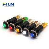 120VAC Indicator Light 12mm 3V-220V Metal High Head Pilot Lamp FILN