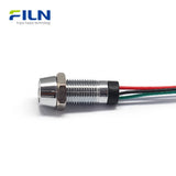 8MM Pre-wired Dual Color LED Pilot Light IP67 for CNC Panels FILN