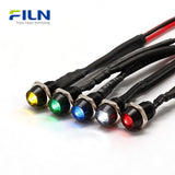 FILN 6MM Grüne LED-Kontrollleuchte MINI Anzeigelampe 12-24V