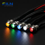FILN 6MM Grüne LED-Kontrollleuchte MINI Anzeigelampe 12-24V