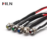 FILN 6MM Green LED Indicator Light MINI Indicating Lamp 12-24V