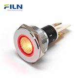Indicating Lights 22mm Metal Flat Head 2-Pin Terminal 12V 220V FILN