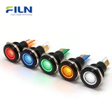 Indicating Lights 22mm Metal Flat Head 2-Pin Terminal 12V 220V FILN