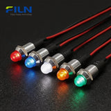 12mm LED Panel Indicator Lights UL IP67 Waterproof Domed Signal Lamp FILN
