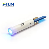 LED-Anzeigeleuchte 12V 8mm Kunststoff PA66 Flache Oberseite 2-Pin Snap-in-Einbau FILN
