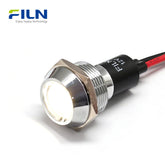 19mm LED 표시등 12V 220V 프리와이어 IP67 산업 패널 금속 조명 FILN