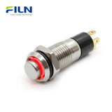 8mm Miniature Push Button Switch | Pre-wired Micro Metal Button | FILN