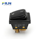 2 Position Rocker Switch Black Non-Illuminated 30x22mm 30A Waterproof KCD4 IP65 FILN